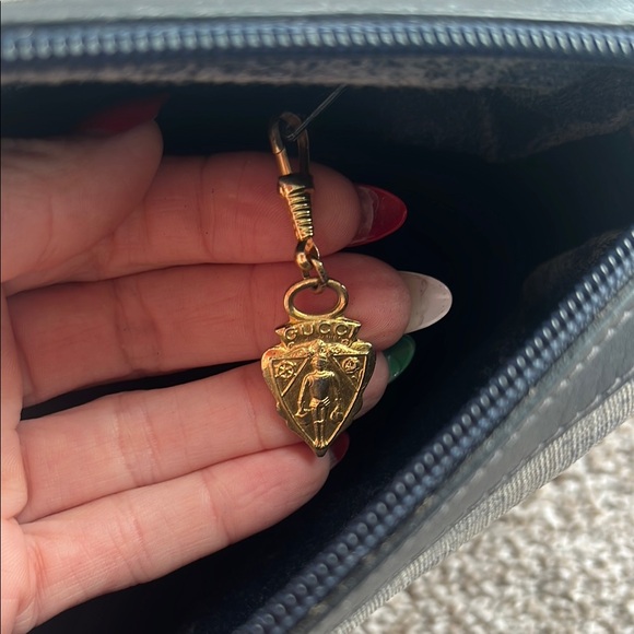 Vintage Gucci Navy and Gray Shoulder Bag - Picture 5 of 11